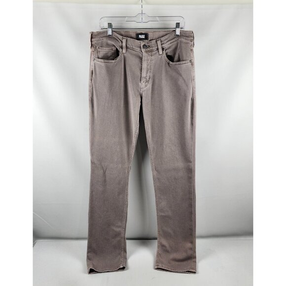 SOLD OUT Paige Jeans Mens 33x33 Murky Mist Vintage Federal Straight Leg Denim - Picture 1 of 11